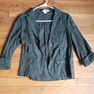 Customized goddess print utility cargo jacket coat